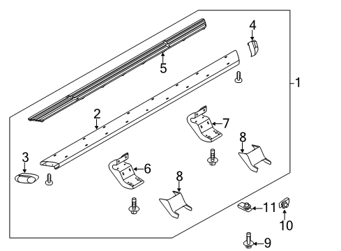 2013 Ford F-150 Running Board Diagram