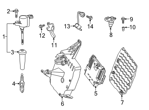 2017 Ford Escape ECM Diagram for GJ5Z-12A650-ND