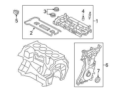 2016 Lincoln MKC Valve & Timing Covers Diagram