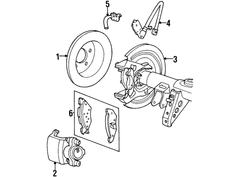 1999 Mercury Grand Marquis Anti-Lock Brakes Diagram