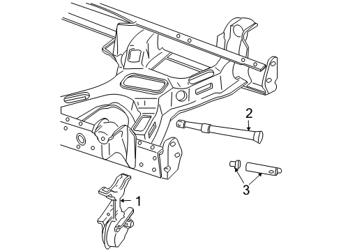 2004 Ford F-150 Heritage Carrier & Components - Spare Tire Diagram