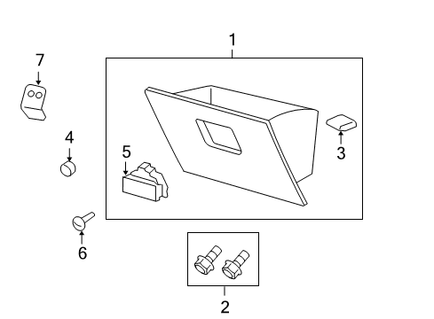 2008 Ford F-150 Glove Box Diagram