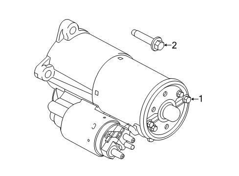 2020 Ford Mustang Starter Diagram for JR3Z-11002-A