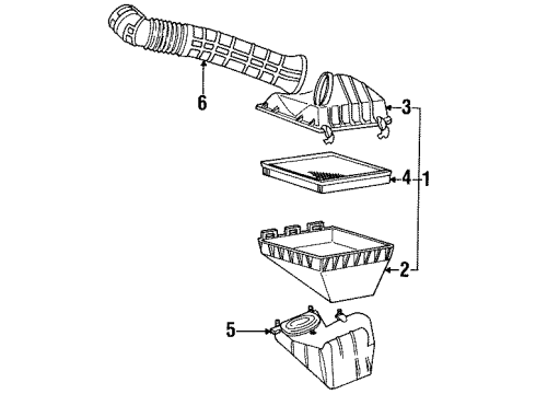 1994 Mercury Cougar Air Intake Diagram