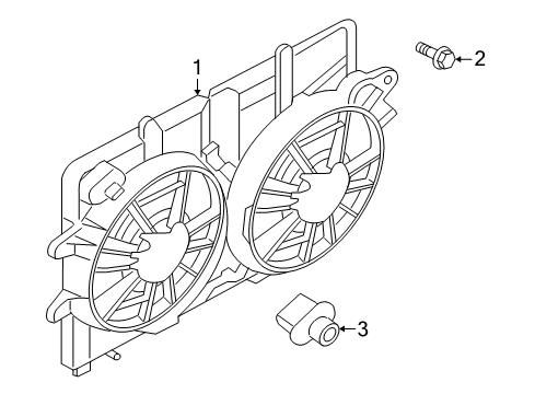 2006 Mercury Mariner Cooling System, Radiator, Water Pump, Cooling Fan Diagram