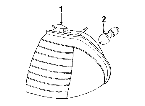 1993 Mercury Topaz Bulbs Diagram
