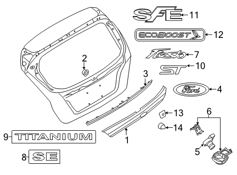 2019 Ford Fiesta Parking Aid Diagram