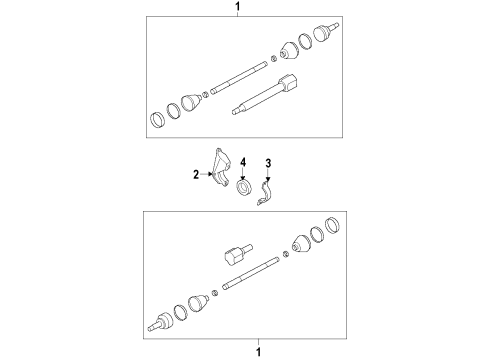 2011 Ford Fiesta Front Axle Shafts & Joints, Drive Axles Diagram