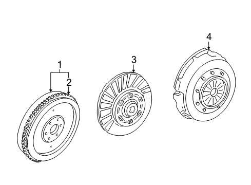 2007 Ford Mustang Flywheel Diagram for 7R3Z-6375-B