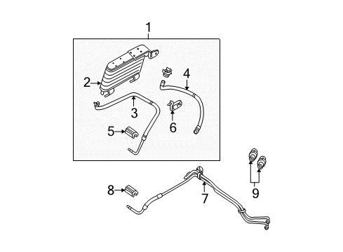 2007 Mercury Mountaineer Trans Oil Cooler Diagram