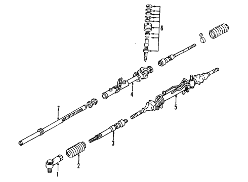 1997 Ford Aspire Power Steering Pump Diagram for F4BZ3A674A