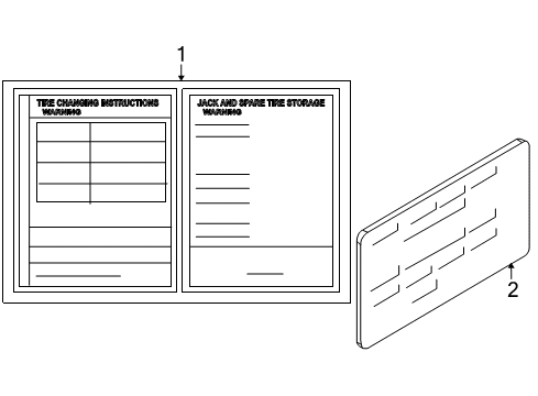 2009 Lincoln MKX Information Labels Diagram