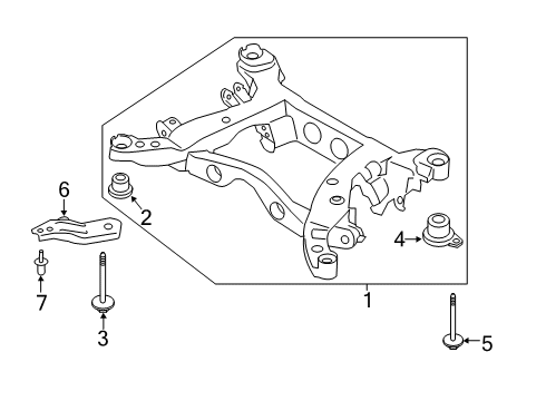 2021 Lincoln Corsair Suspension Mounting - Rear Diagram