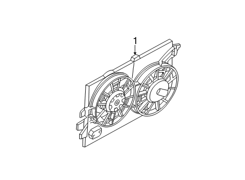 2006 Ford Focus Cooling System, Radiator, Water Pump, Cooling Fan Diagram 2 - Thumbnail