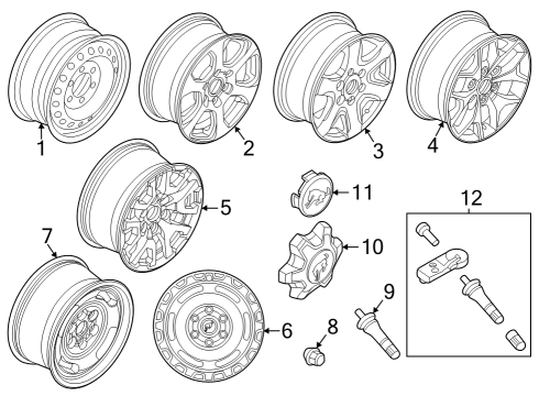2021 Ford Bronco Wheels Diagram