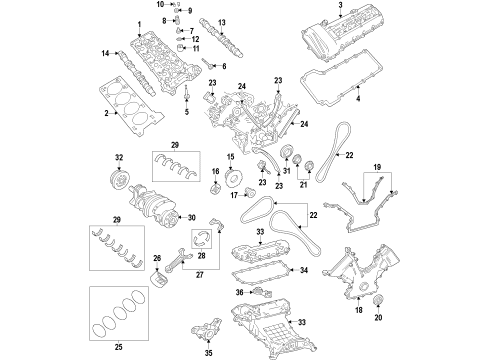 2005 Ford Thunderbird Oil Pump Diagram for 4W4Z-6600-BA
