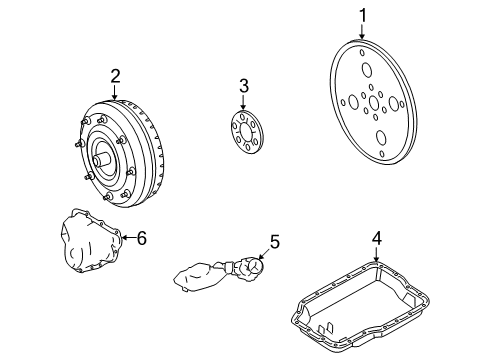 2008 Mercury Milan Transaxle Parts Diagram