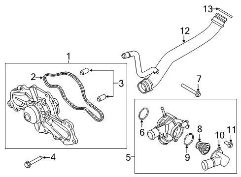 2017 Ford Explorer Water Pump Diagram