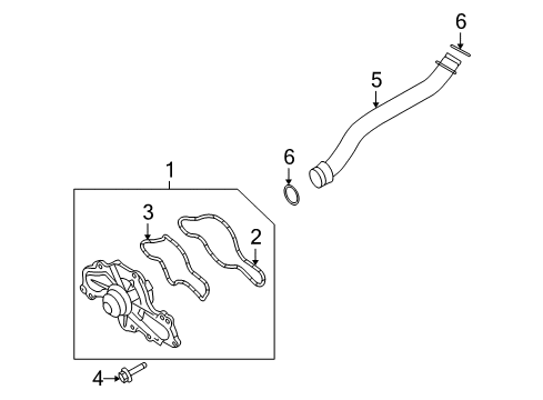 2009 Ford Taurus X Water Pump Diagram