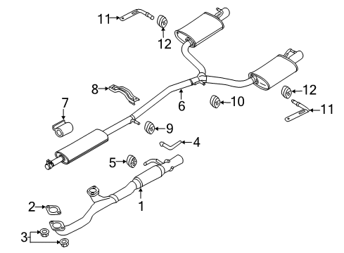 2017 Ford Explorer Exhaust Components Diagram