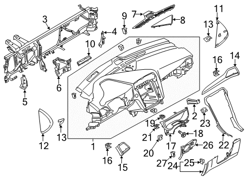 2018 Ford Fusion Instrument Panel Diagram