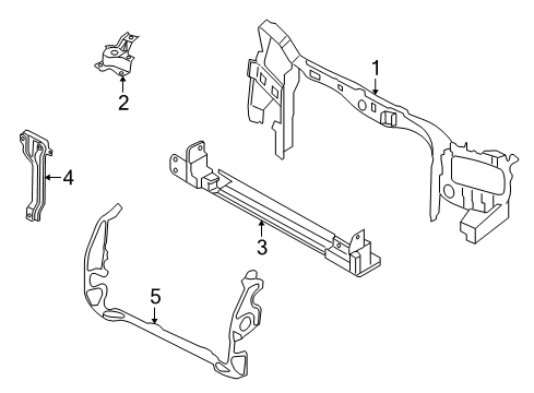 2006 Mercury Mariner Radiator Support Diagram