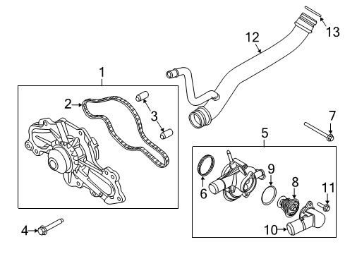 2018 Ford Police Interceptor Utility Water Pump Diagram