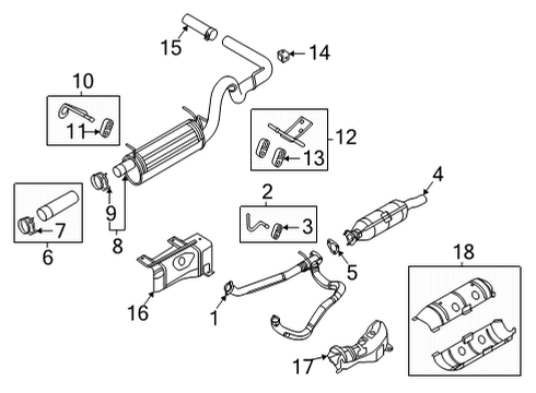 Catalytic Converter Diagram for GC2Z-5E212-A