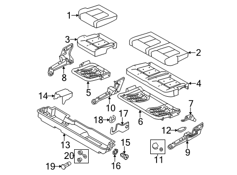 2013 Ford F-250 Super Duty Release Handle, Rear Passenger Side Diagram for BC3Z-1561736-AA