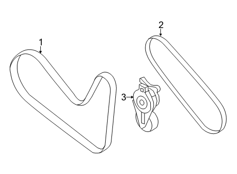 2010 Ford Edge Belts & Pulleys Diagram