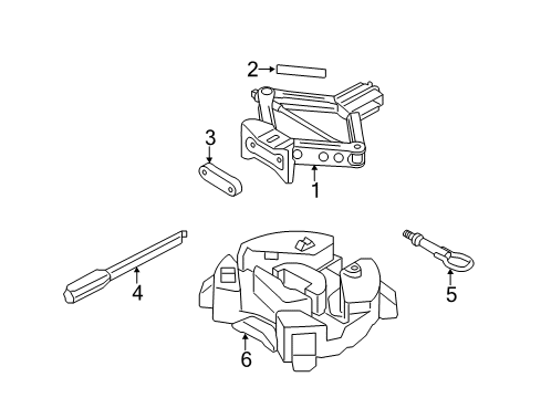 2016 Lincoln MKC Jack & Components Diagram