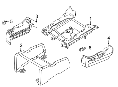 2021 Ford E-350 Super Duty Tracks & Components Diagram