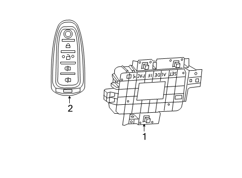 2017 Ford Flex Anti-Theft Components Diagram