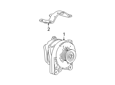 2001 Ford Mustang Mount Bracket Diagram for XR3Z-10153-AB