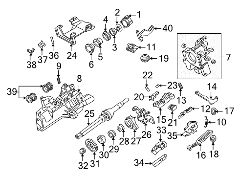 2005 Mercury Monterey Housing & Components Diagram
