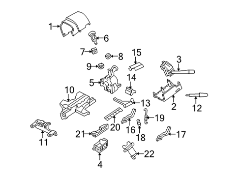 2017 Ford E-350 Super Duty Ignition Lock Diagram