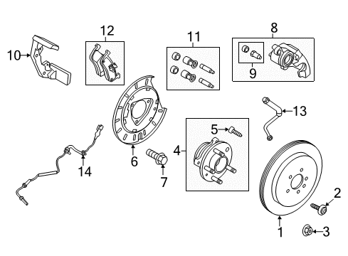 2017 Lincoln MKT Anti-Lock Brakes Diagram