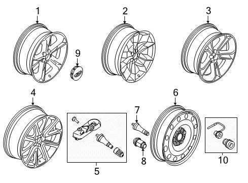 2015 Ford Police Interceptor Utility Wheels Diagram