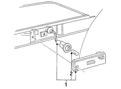 1992 Mercury Capri Side Marker Lamps Diagram