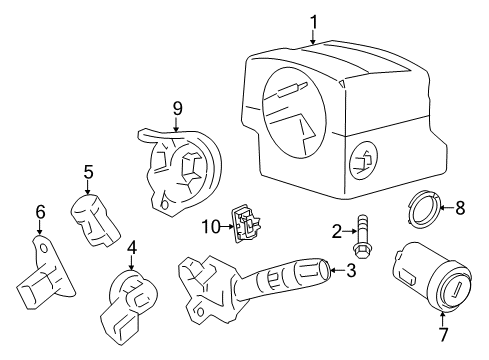 2012 Lincoln Navigator Anti-Theft Components Diagram
