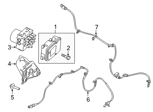 2012 Lincoln MKX Anti-Lock Brakes Diagram
