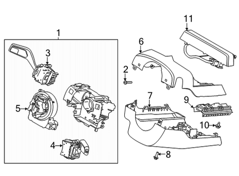 2022 Ford Mustang Mach-E Switches Diagram