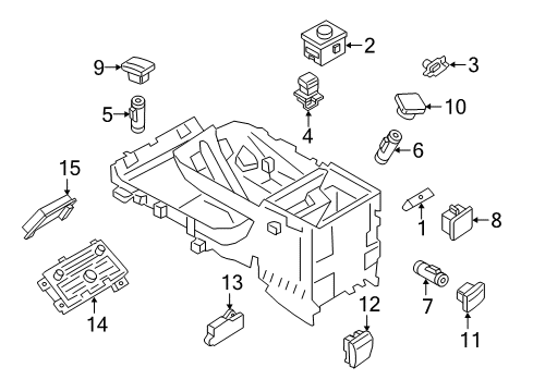 2021 Lincoln Navigator A/C & Heater Control Units Diagram