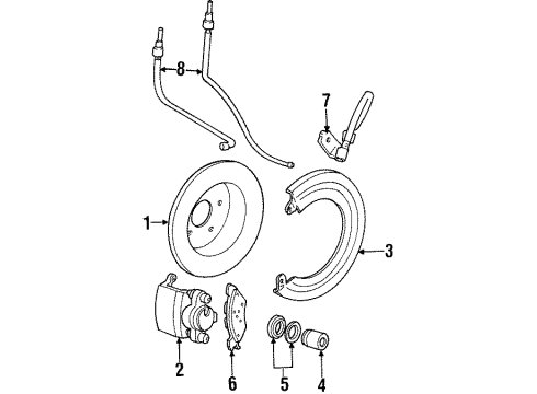 1997 Mercury Grand Marquis Anti-Lock Brakes Diagram