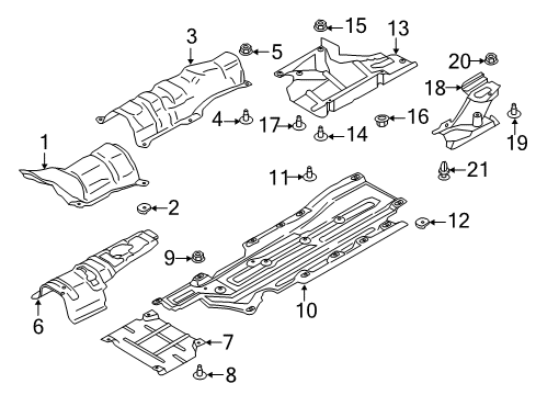 2018 Lincoln MKZ Front Floor Diagram 2 - Thumbnail