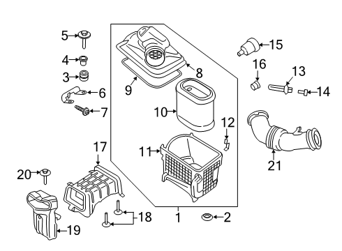 2018 Ford F-250 Super Duty Air Intake Diagram