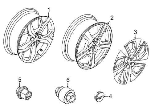 2022 Ford Mustang Mach-E Wheels Diagram