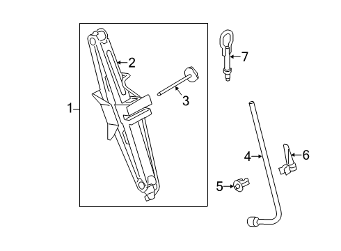 2021 Ford Transit Connect Jack & Components Diagram