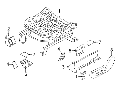 2017 Ford C-Max Tracks & Components Diagram