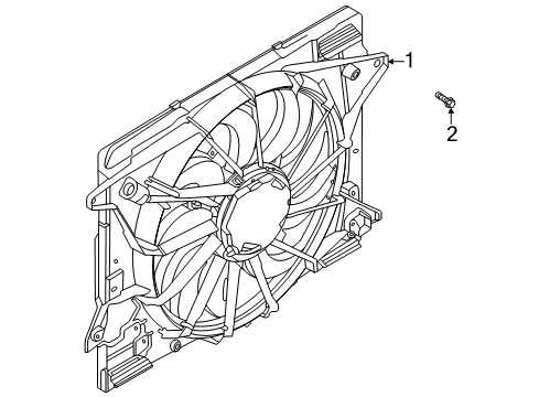 2021 Lincoln Corsair Cooling System, Radiator, Water Pump, Cooling Fan Diagram